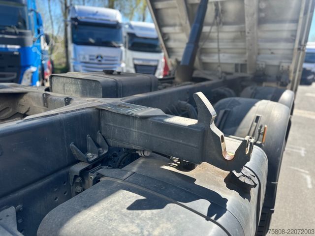 Three-sided tipper truck MERCEDES-BENZ 3345 6x6 Meiller DSK 1,20m Bordwände AHK Hydr.