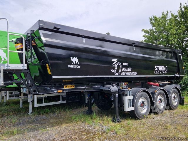 Tipper semitrailer WIELTON Strong Master HARDOX 26m3 Stahlmulde HP SOFORT