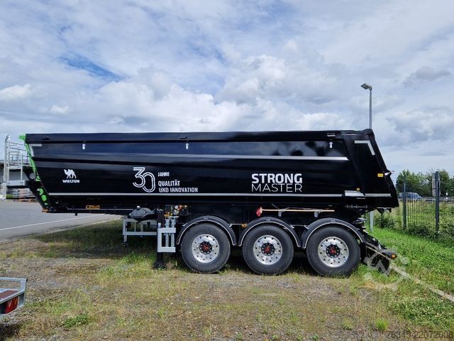 Tipper semitrailer WIELTON Strong Master HARDOX 26m3 Stahlmulde HP SOFORT