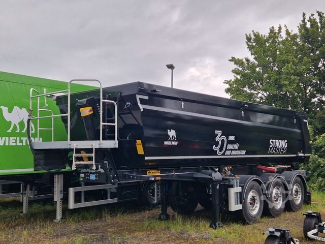 Tipper semitrailer WIELTON Strong Master HARDOX 26m3 Stahlmulde HP SOFORT