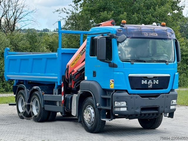 Autokran MAN TGS 33.360*KIPPER 5,00 m *PK 15500/FUNK * 6x4