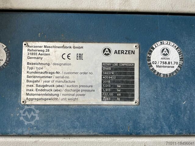 Drehkolbenkompressor Aerzen Delta Hybride D98S