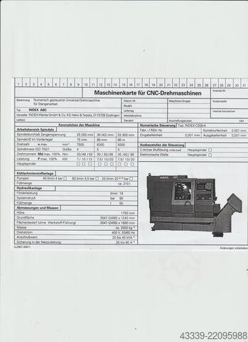 CNC-Drehmaschine INDEX ABC 52