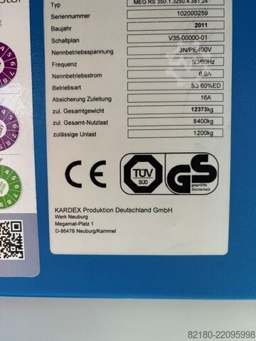 Storage lift Kardex MEG RS 350
