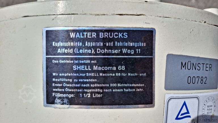 Panning machine, Coating pan machine Walter Brucks I