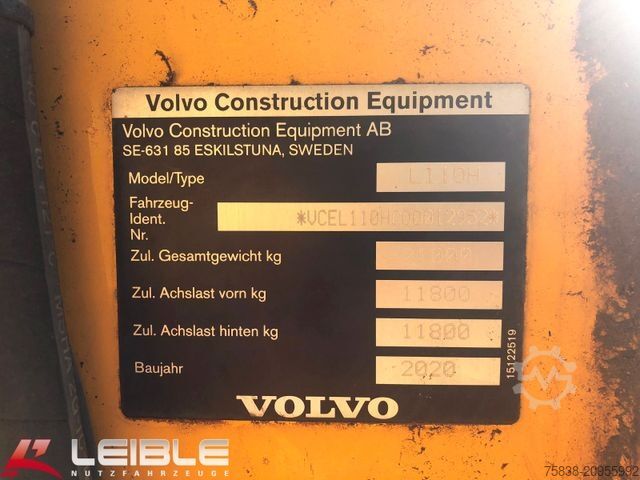 Wheel loader VOLVO L110H*2020*Hochkippschaufel*7m³*