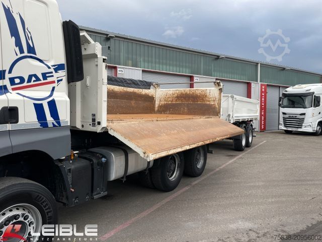 Three-sided tipper truck DAF CF 480 6x4*Meiller Kipper*Bordmatik*nur 143 tkm*