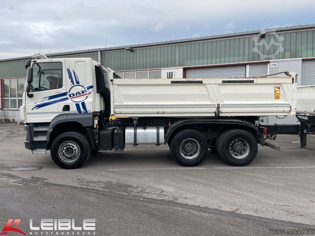 Three-sided tipper truck DAF CF 480 6x4*Meiller Kipper*Bordmatik*nur 143 tkm*