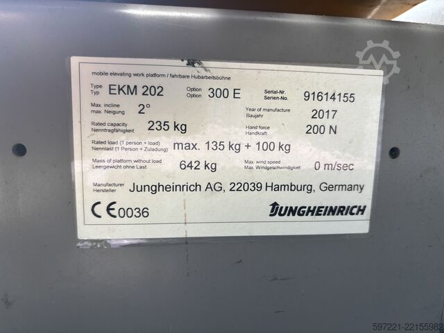 Horizontal Order Pickers Jungheinrich EKM 202