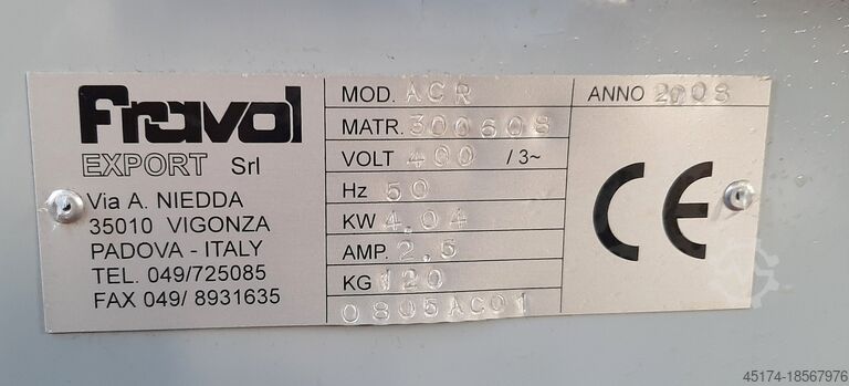Kantenanleimmaschine für vorverleimte Kanten FRAVOL - ITALY A 16 ACR -