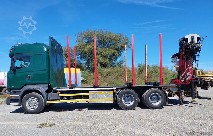 Log transporter Scania R490 6x4 Euro 6 Kurzholz Palfinger AHK (2)