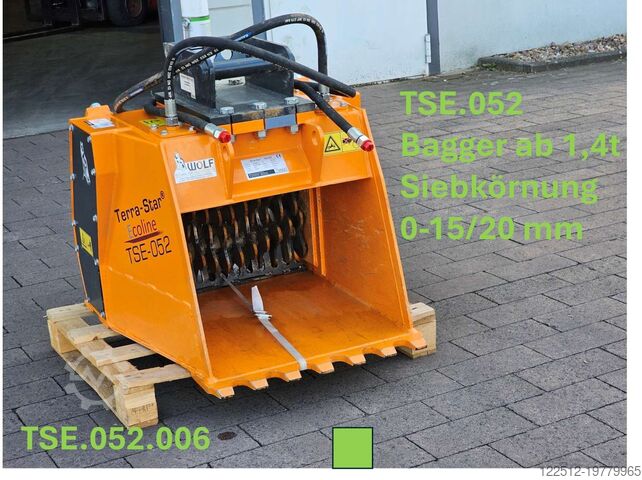 Schaufelseparatoren Wolf Technik für Baumaschinen Terra-Star TSE.052.S104