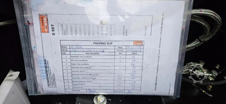 Generator set Eurotrac TAFE AGGREGATEN 62 en 25 kva