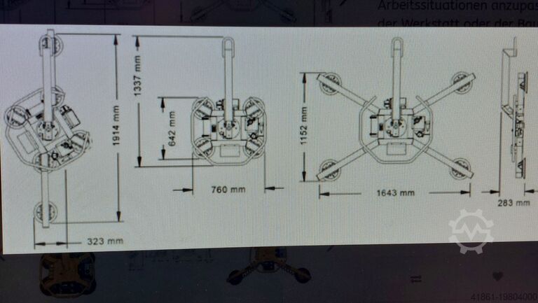 Vacuum material suction unit WOODS Model MRT-411 LDC