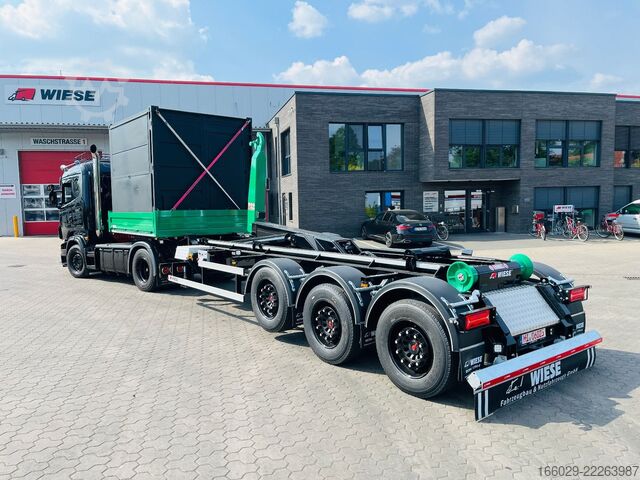 Low loader semitrailer  Hakenlift Abrollkipper Auflieger Hooklift