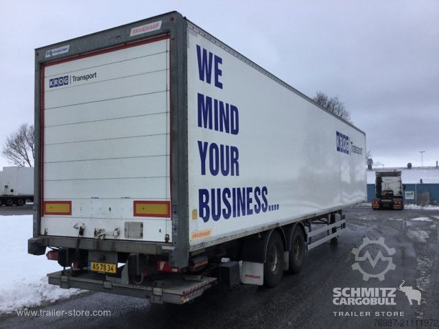 Box semitrailer Fruehauf Trockenfrachtkoffer Standard Ladebordwand