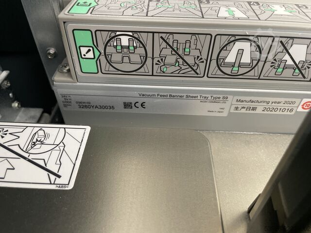 Digital print machine Ricoh Pro C9210 incl. Fiery, Bookletfinisher, Paperdeck, Stacker