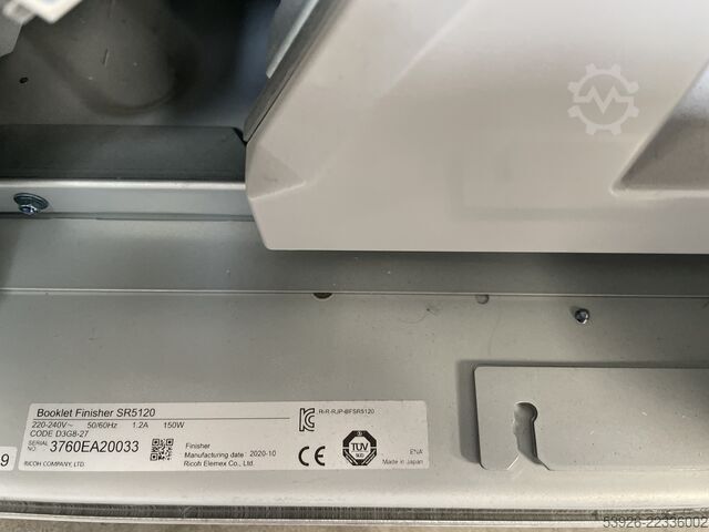 Digital print machine Ricoh Pro C9210 incl. Fiery, Bookletfinisher, Paperdeck, Stacker