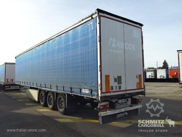 Open semitrailer with tarp Schmitz Cargobull Semitrailer Curtainsider Standard Hayon