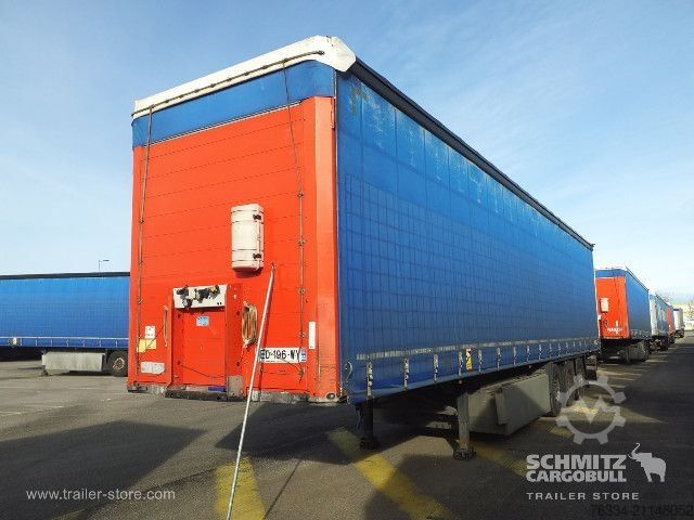 Open semitrailer with tarp Schmitz Cargobull Semitrailer Curtainsider Standard Hayon