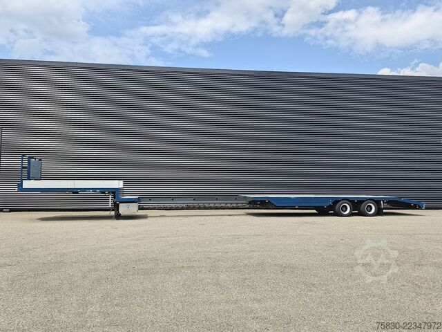 Low loader Draco SEMI TRAILER / EXTENDABLE / 2 X STEERING AXLE