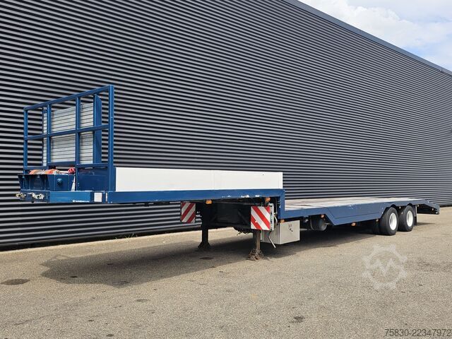 Low loader Draco SEMI TRAILER / EXTENDABLE / 2 X STEERING AXLE