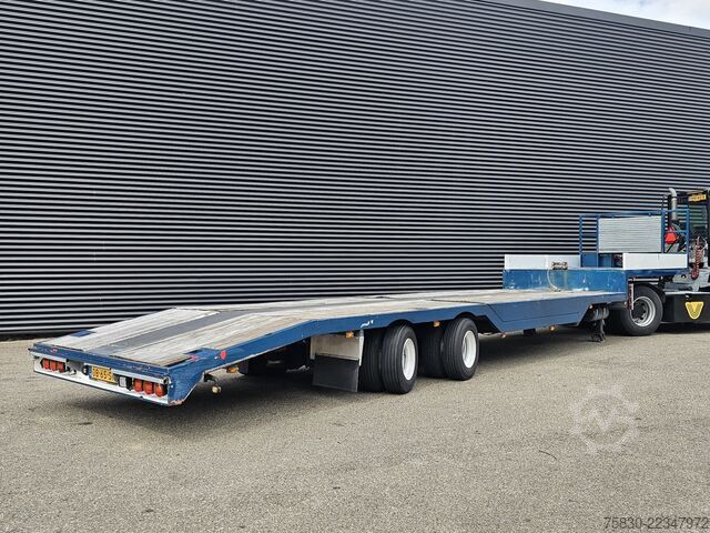 Low loader Draco SEMI TRAILER / EXTENDABLE / 2 X STEERING AXLE