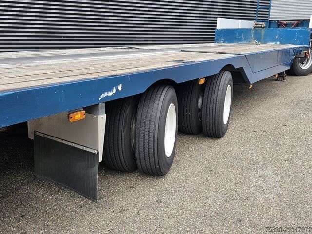 Low loader Draco SEMI TRAILER / EXTENDABLE / 2 X STEERING AXLE