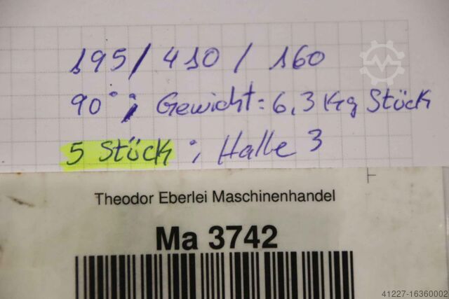 Pipe bend 90° 5 pieces unbekannt S235 Ø 159,0 mm