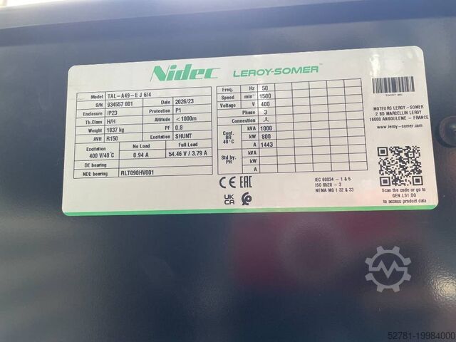 Aggregat Perkins 4008TAG2A - 1100 kVA Generator - DPX-19820