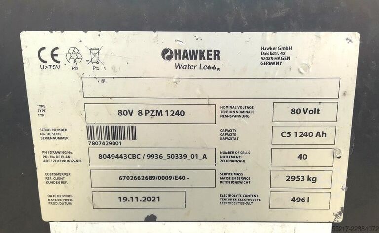 Forklift / Kalmar Battery: 2021 STILL R60 - 60