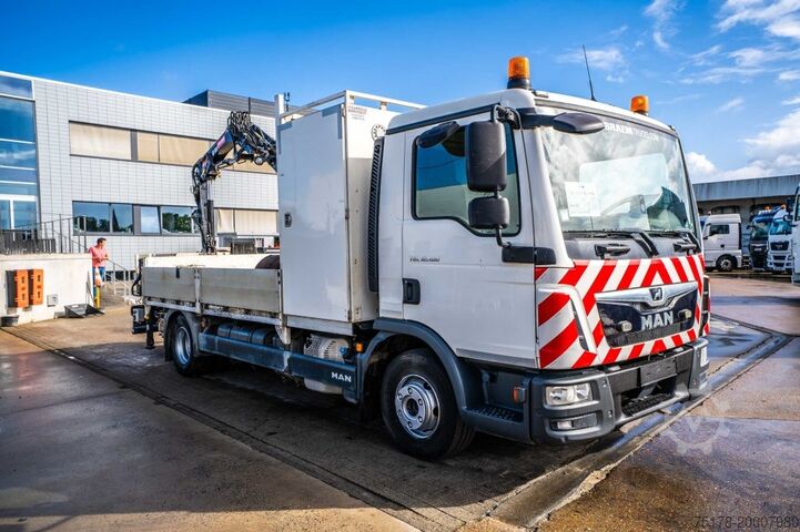 Open body MAN TGL 12.190 BL + HIAB 055 D-1 HIDUO