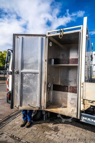 Open body MAN TGL 12.190 BL + HIAB 055 D-1 HIDUO