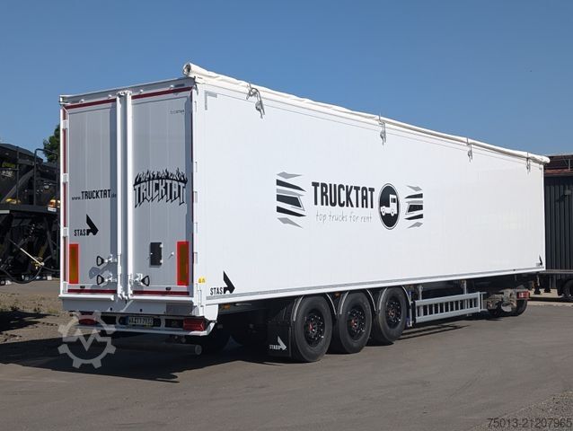 Auflieger mit Walkingfloor STAS 91 cbm, Cargofloor 10 mm, Liftachse, LENKACHSE