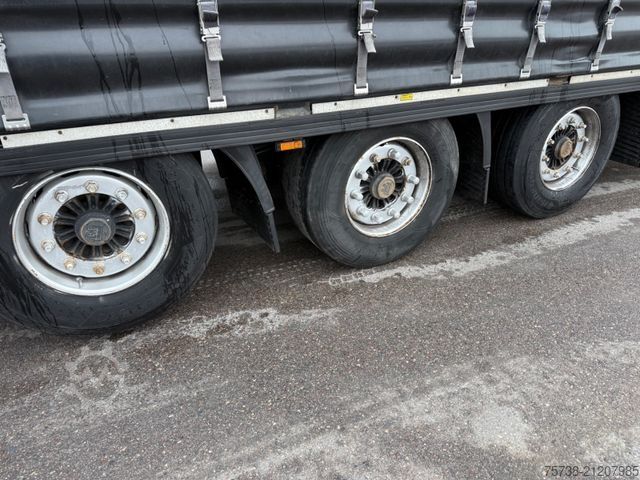 Auflieger mit Pritsche & Plane KRONE SD Megatrailer/Luft-Lift/Hubdach/Edscha/3-Achsen