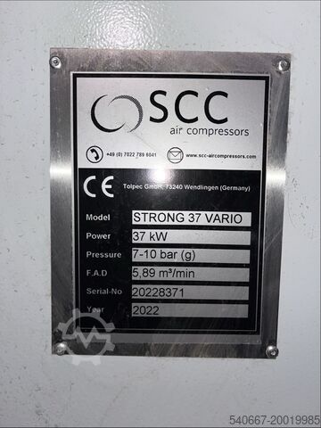 Screw air compressor SSC Air Compressor SCC-Strong 37 Vario