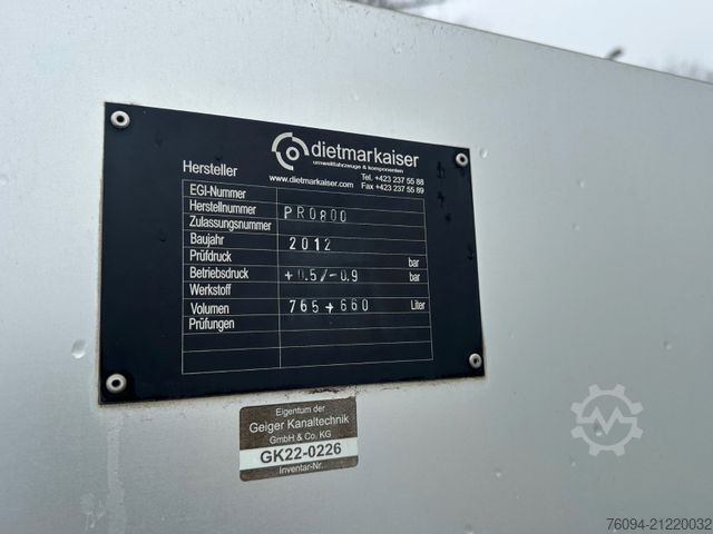 Saugwagen RENAULT Maxity 140 Saug /Druck Kombispüler