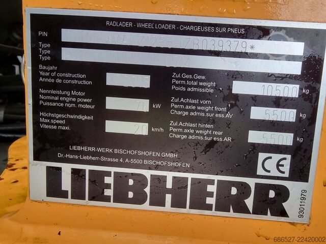 Wheel loader LIEBHERR L514
