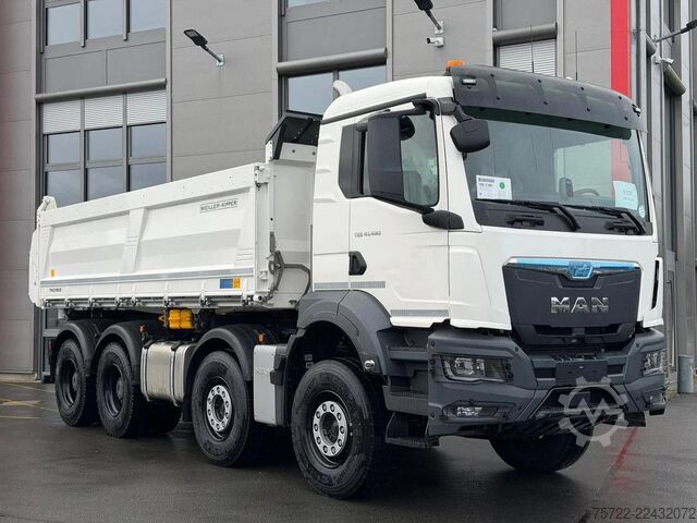 3-sided tipper MAN TGS 41.480 8x4 BB mit Meiller 3-Seitenkipper