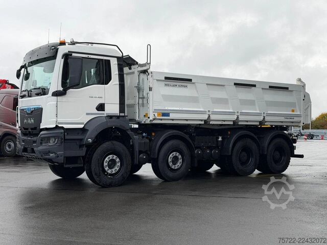 3-sided tipper MAN TGS 41.480 8x4 BB mit Meiller 3-Seitenkipper