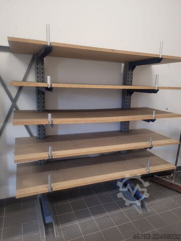 Kragarmregal einseitig, 60cm, Spanplatte SSI-Schäfer Kragarm