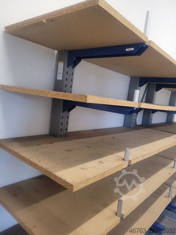 Kragarmregal einseitig, 60cm, Spanplatte SSI-Schäfer Kragarm