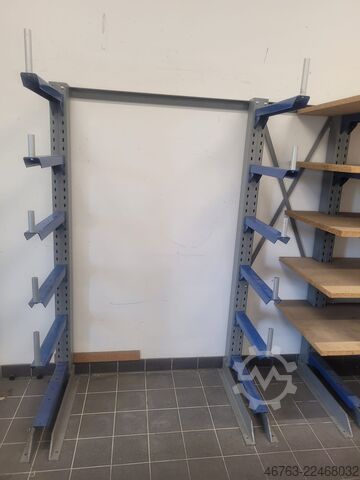 Kragarmregal einseitig, 60cm, Spanplatte SSI-Schäfer Kragarm