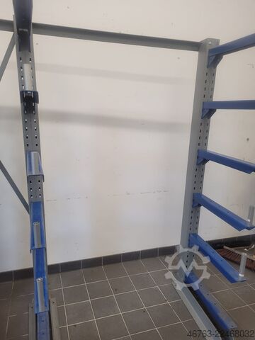 Kragarmregal einseitig, 60cm, Spanplatte SSI-Schäfer Kragarm