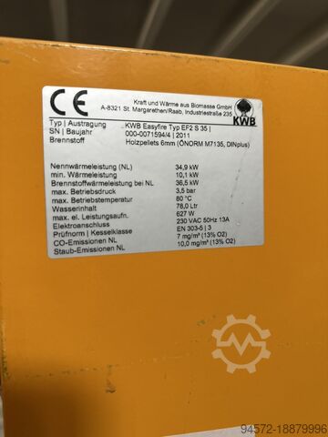 Pellet boiler KWB Easyfire 10-35 kW