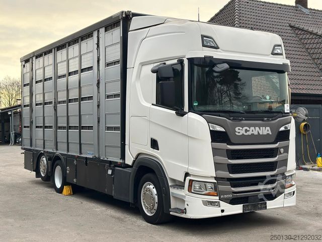 Viehtransporter LKW SCANIA R500 6x2/4 LL 4.Stock Menke Tränke Hubdach