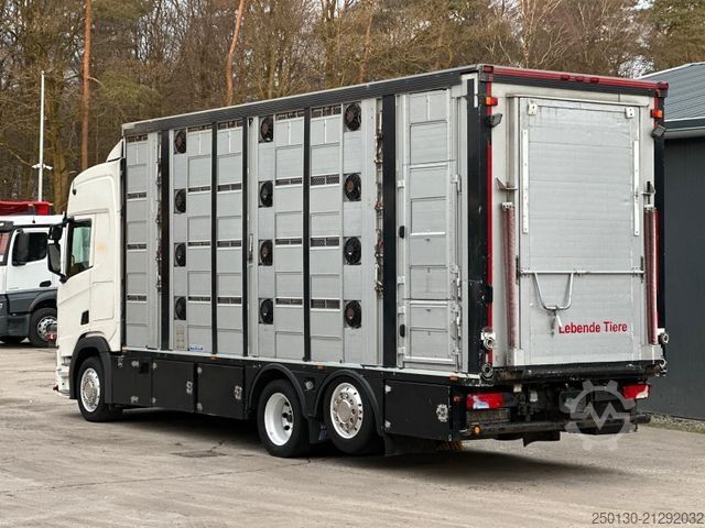 Viehtransporter LKW SCANIA R500 6x2/4 LL 4.Stock Menke Tränke Hubdach