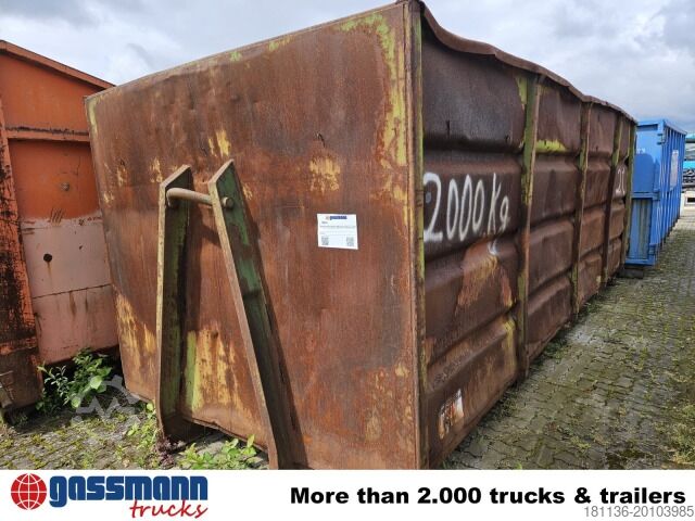 Roll-off container  Abrollcontainer mit Flügeltür ca. 29m³