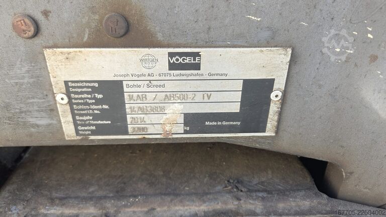 Asphalt paver Vögele 1603-2