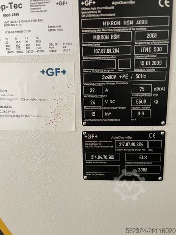 Universal machining center Mikron HSM 400 U